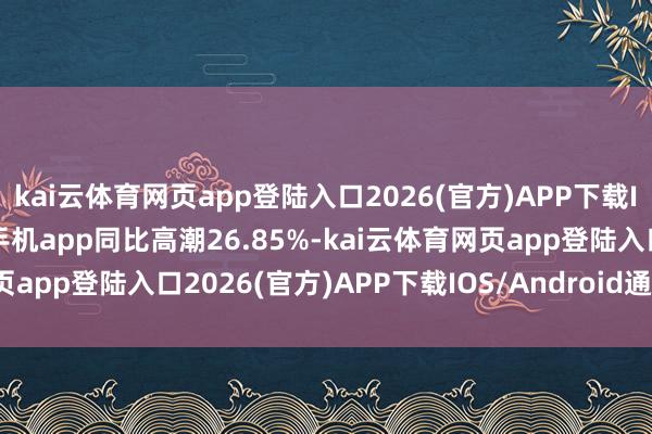 kai云体育网页app登陆入口2026(官方)APP下载IOS/Android通用版/手机app同比高潮26.85%-kai云体育网页app登陆入口2026(官方)APP下载IOS/Android通用版/手机app
